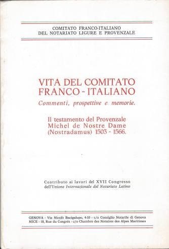 comitato del Notariato Franco-Italiano (testamento M.Nostradamus) - Copia